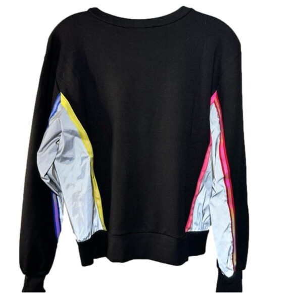 NWT Terez Colorblock Sweatshirt with Reflective Trim - Picture 6 of 6